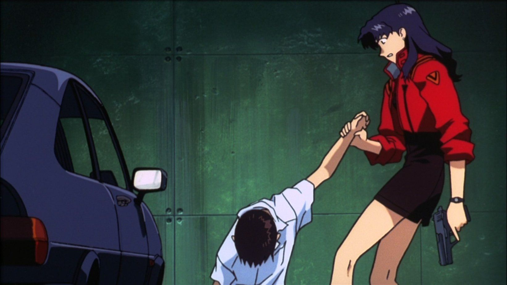 Кадр из аниме «Евангелион»