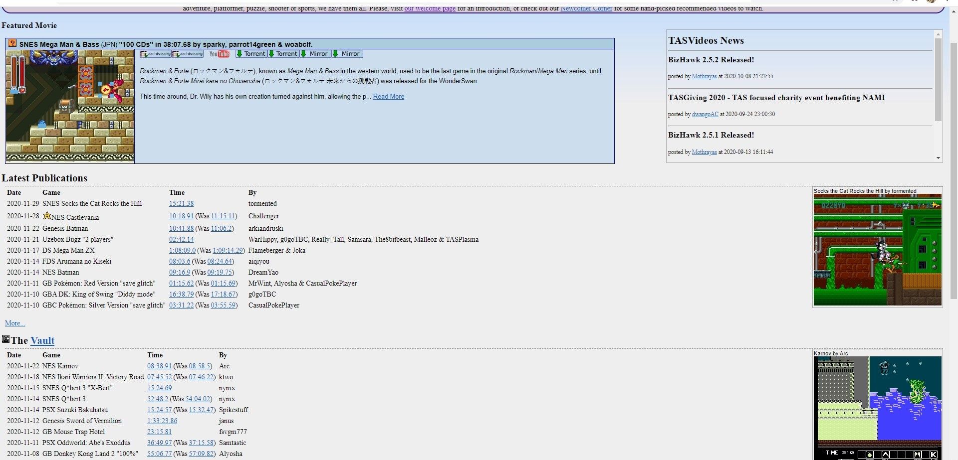Скриншот сайта TASVideos.http://tasvideos.org/GameResources/NES/Battletoads.html