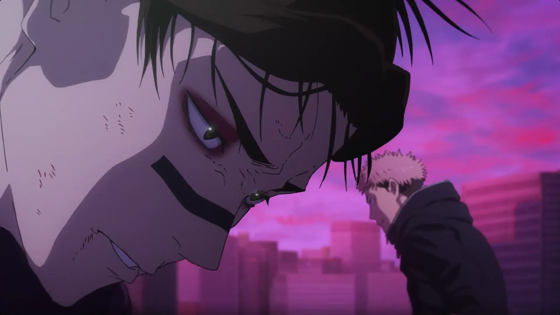 Кадр из аниме «Магическая битва: Смертельная миграция»