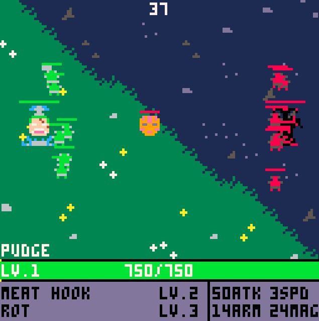 Бой на центральной линии | Фото: towerhufham.itch.io/dota-8