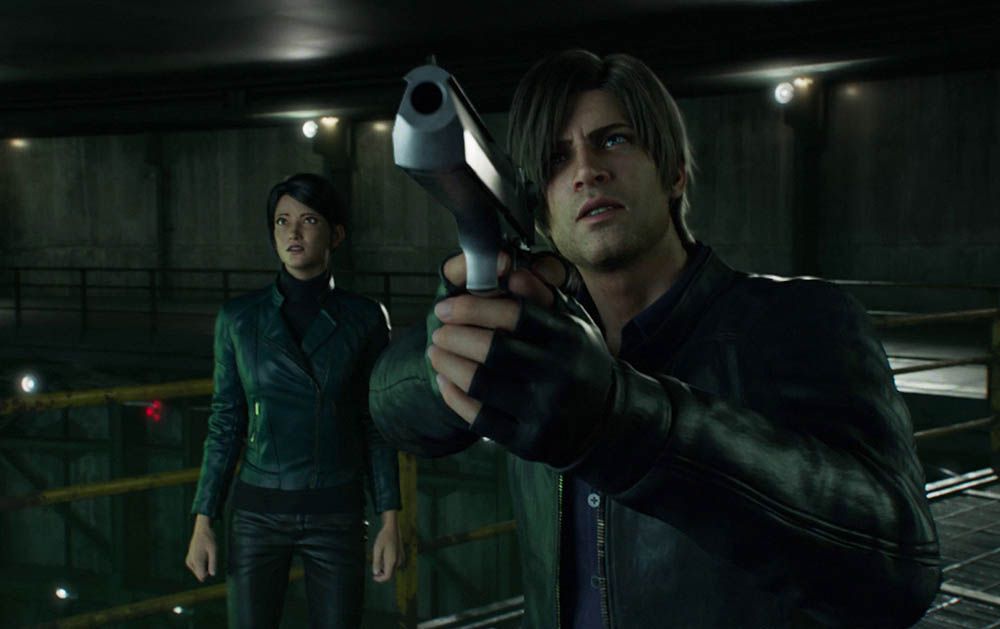 Да, Леон Кеннеди стал Хэнком Муди. Кадр из мультсериала «Обитель зла: Бесконечная тьма»