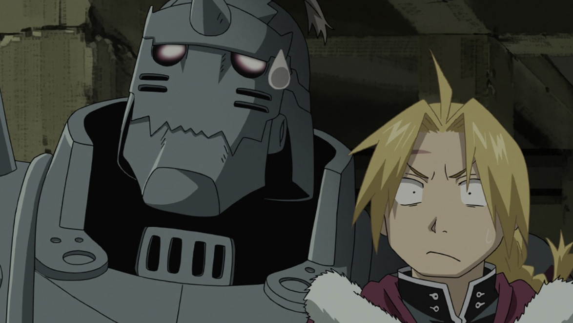 Кадр из аниме «Стальной алхимик: Братство»