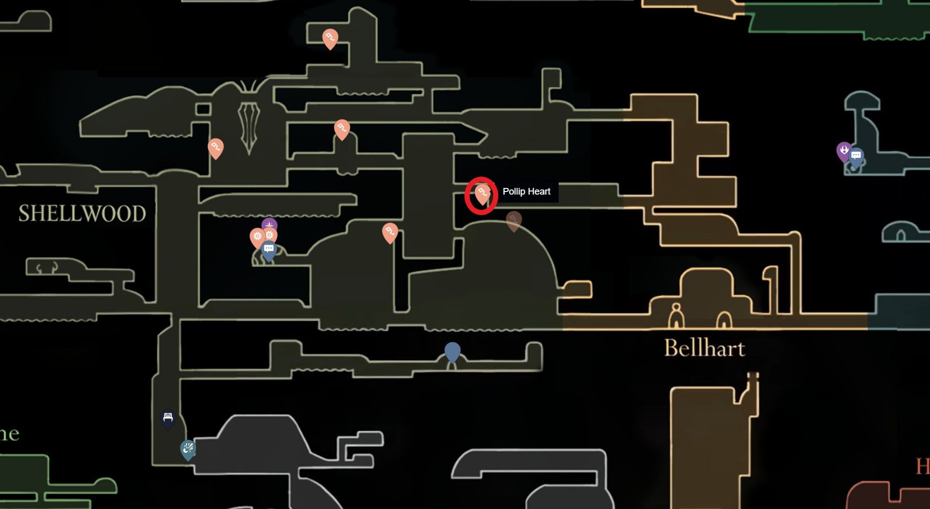 Скриншот из игры Hollow Knight: Silksong