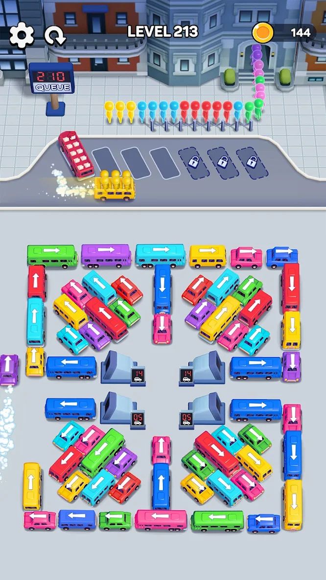 Скриншот из Bus Out. Источник: Play Market