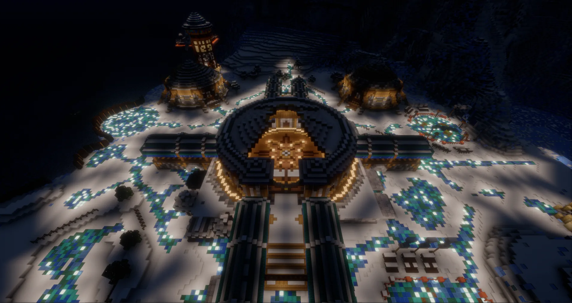 Ристалище Серебряного турнира из World of Warcraft в Minecraft. Источник: reddit