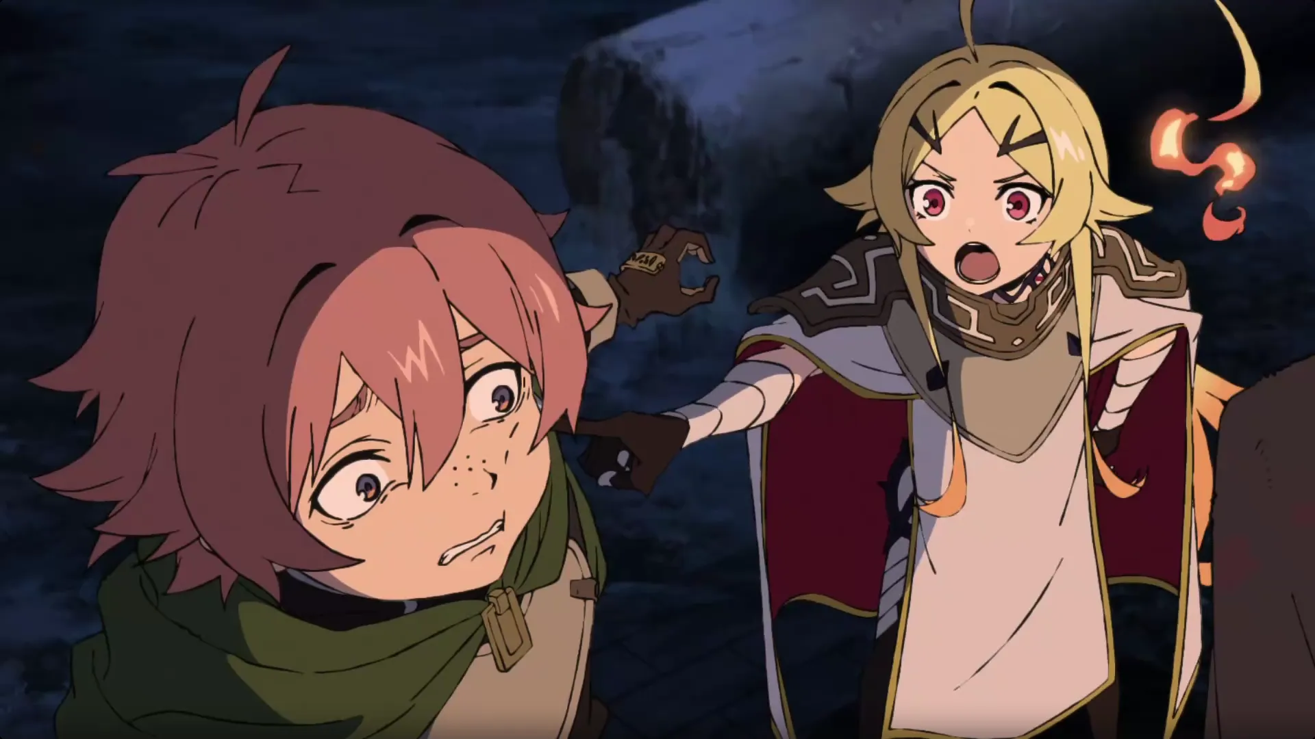 Кадр из аниме «Приговорённый быть героем: Тюремные записи 9004-го штрафного отряда героев»