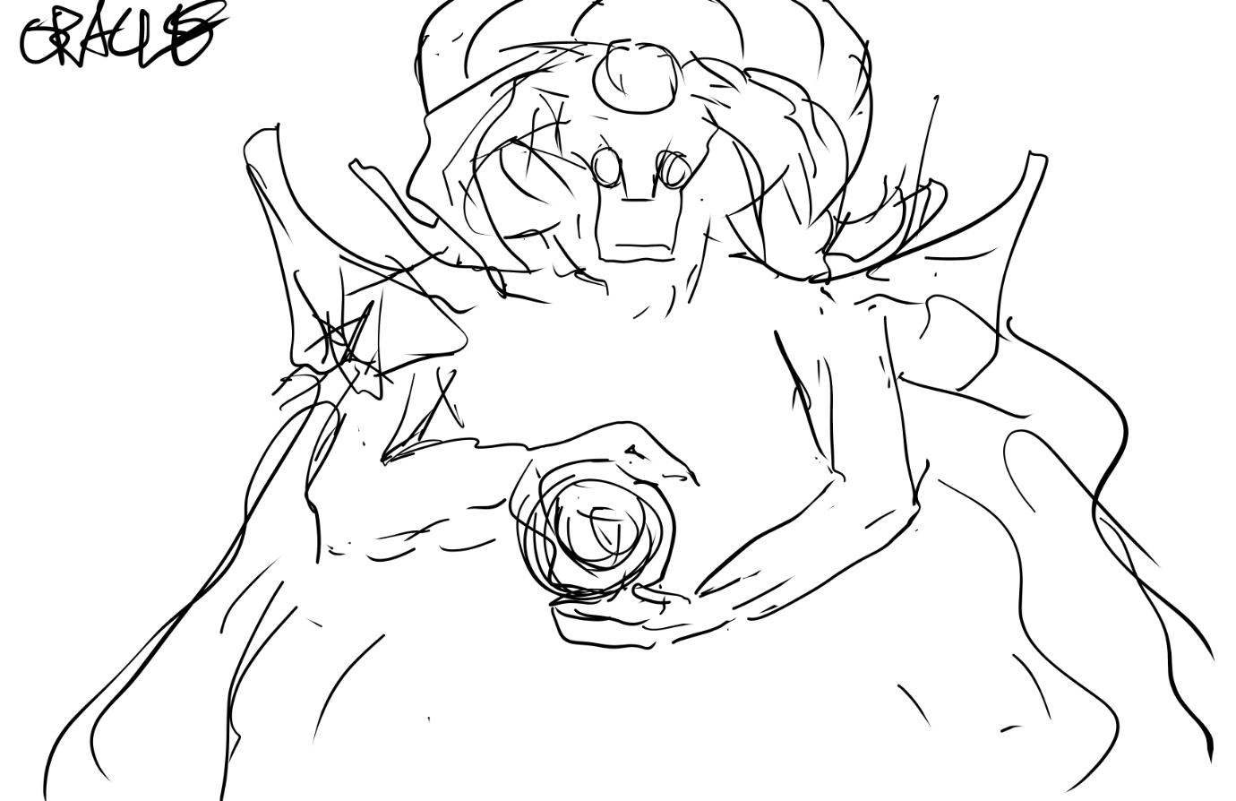 Рисунки героев Dota 2 за минуту. Автор: LiquidEV. Источник: imgur.com