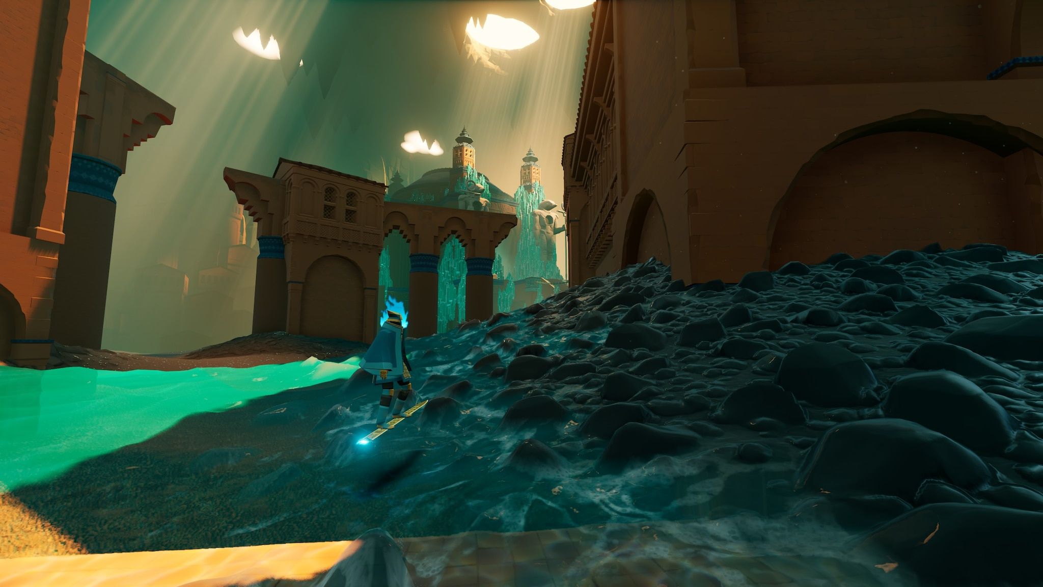 Скриншот из Sword of the Sea. Источник: Giant Squid