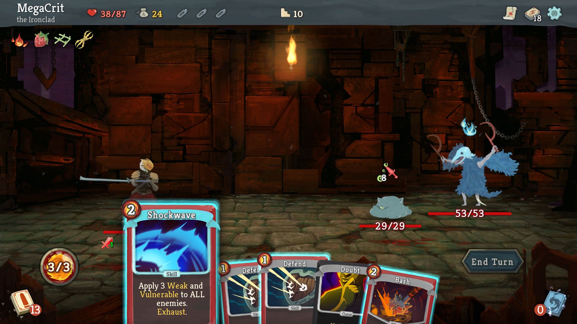 Скриншот из Slay the Spire. Источник: Play Market