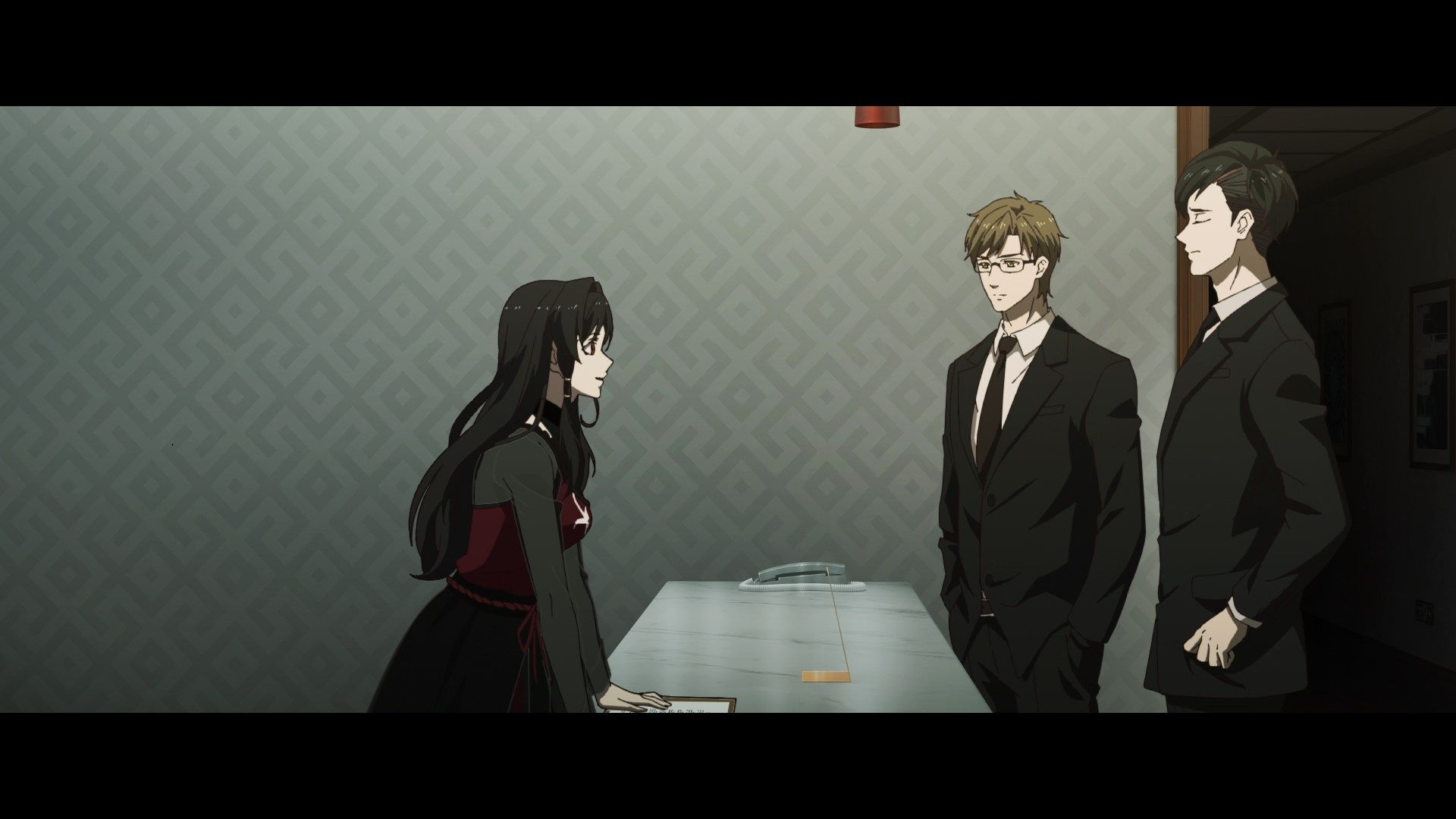 Кадр из аниме «Тень любви в тайной комнате»