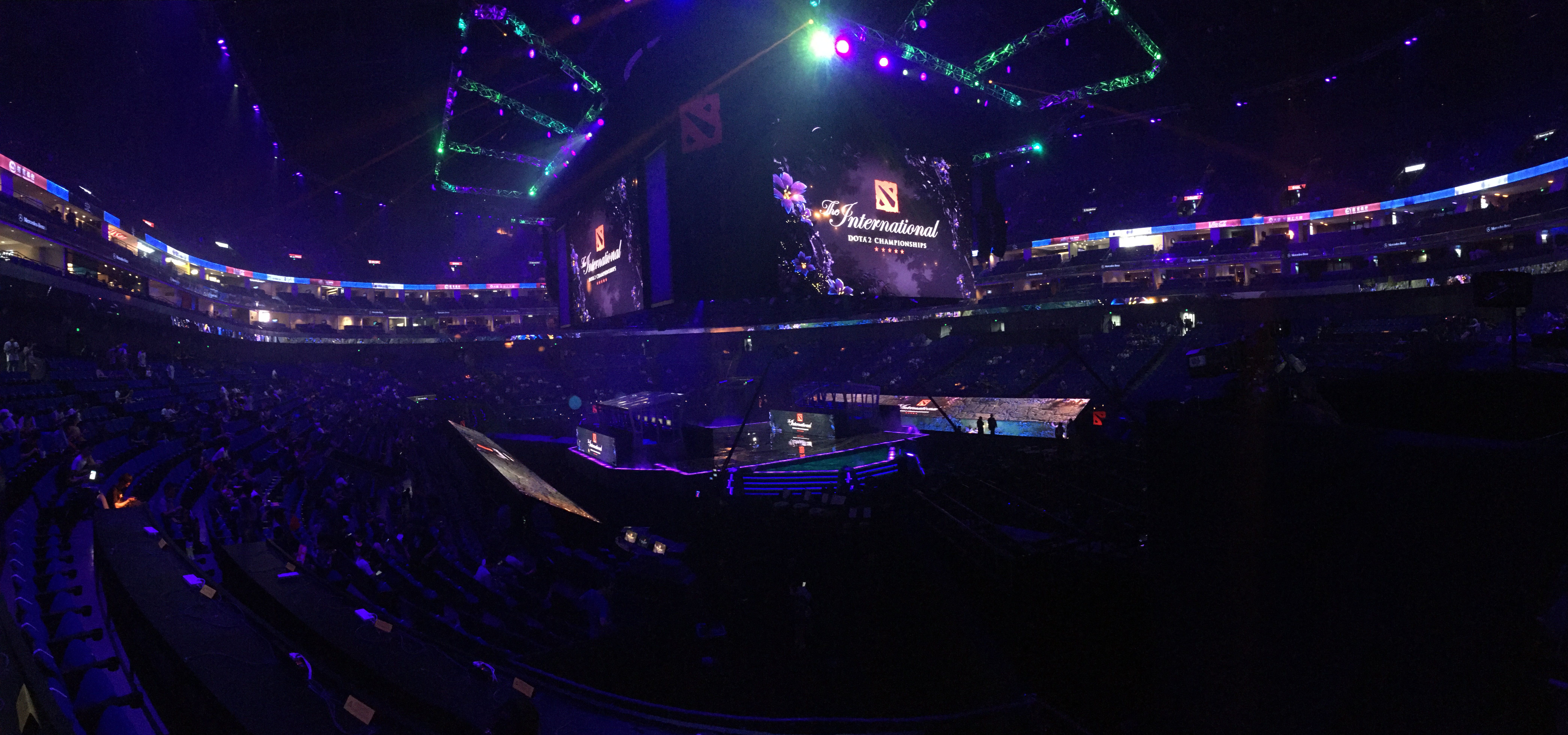 Панорама Mercedes Benz Arena в Шанхае &mdash; The International 2019