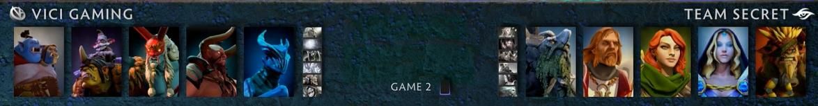 Драфт второй карты Vici Gaming против Team Secret