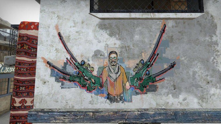 Легендарное граффити в честь Fnatic