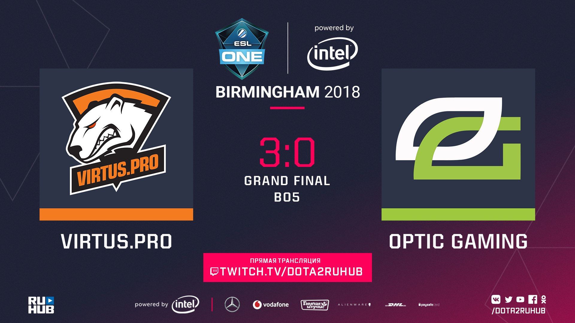 Результат Bo5 OpTic VS VP