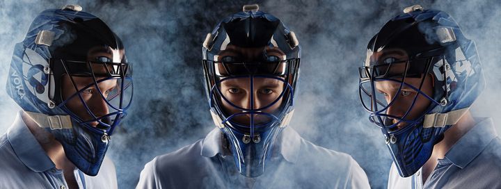 Стилизованный шлем с изображением Саб-Зиро