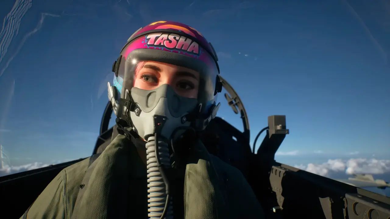 Таша. Скриншот из ACE COMBAT 8: WINGS OF THEVE. Источник: Bandai Namco