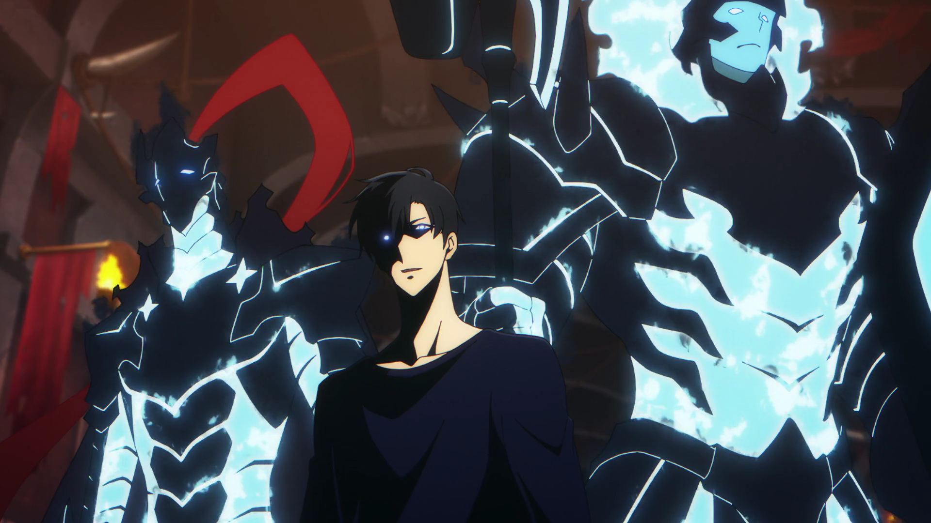 Кадр из аниме «Поднятие уровня в одиночку»