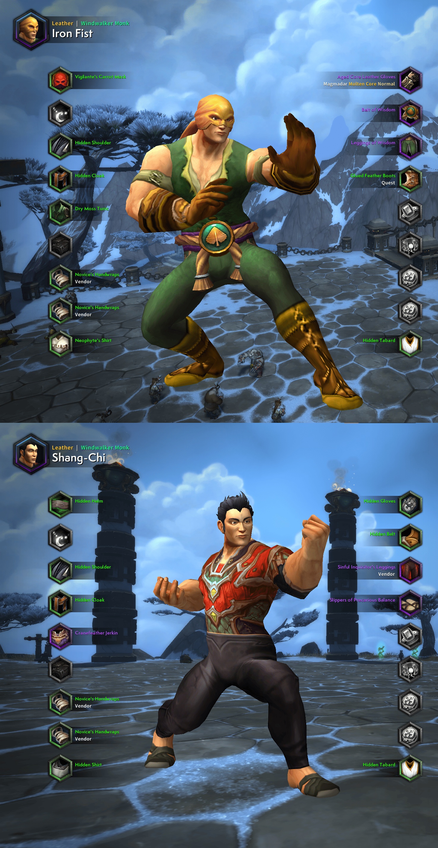 Необычная трансмогрификация в World of Warcraft. Источник: reddit