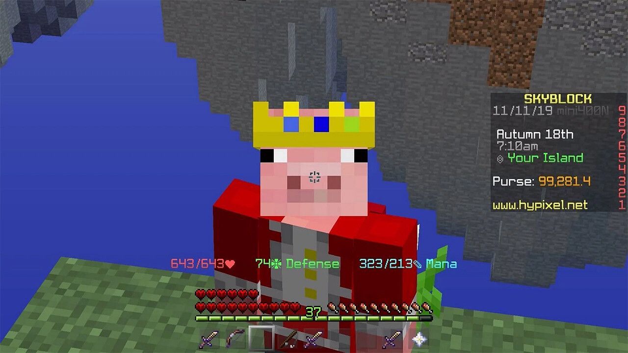 Персонаж Technoblade в Minecraft