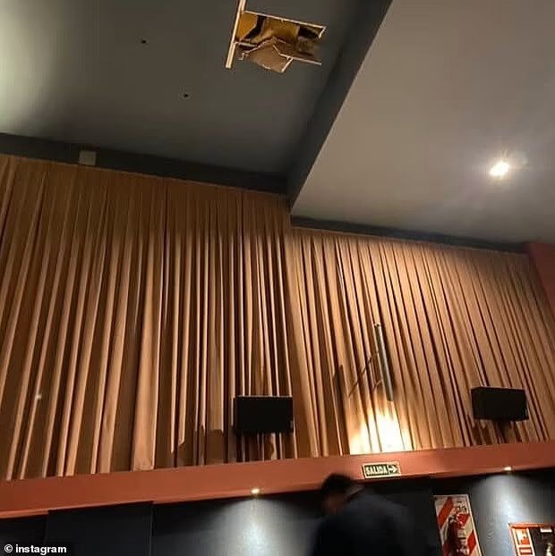 Обвалившийся потолок на просмотре «Пункта назначения: Узы крови» | Источник: Daily Mail