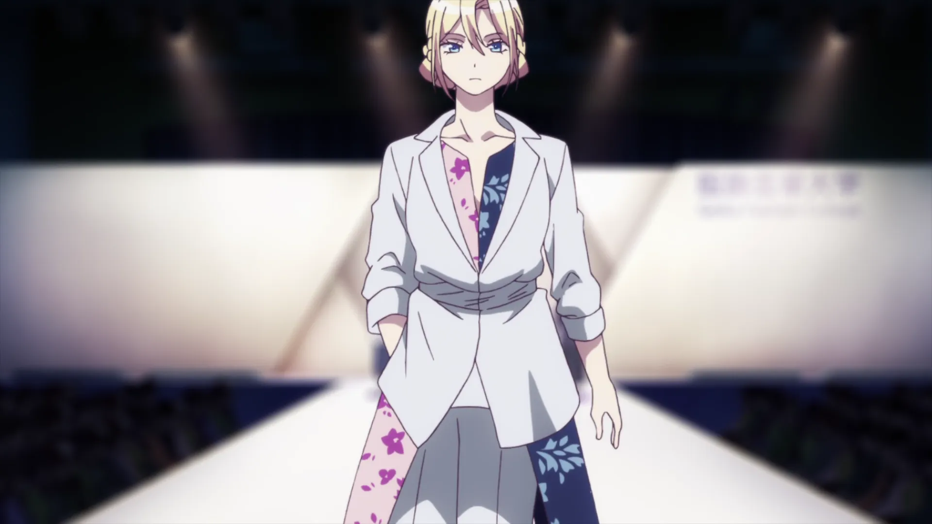 Кадр из аниме «Улыбайся на подиуме»