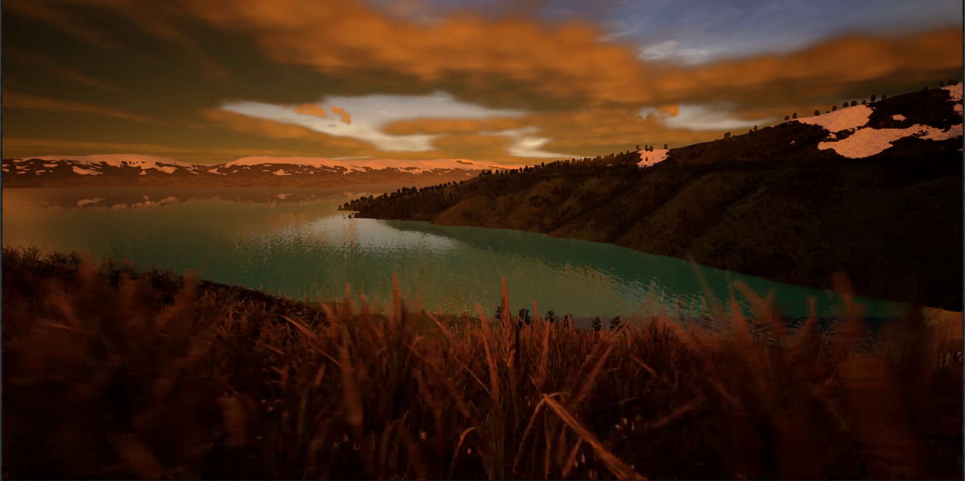 Скриншот из игры «Симулятор обнимания берёзы» | Источник: Steam