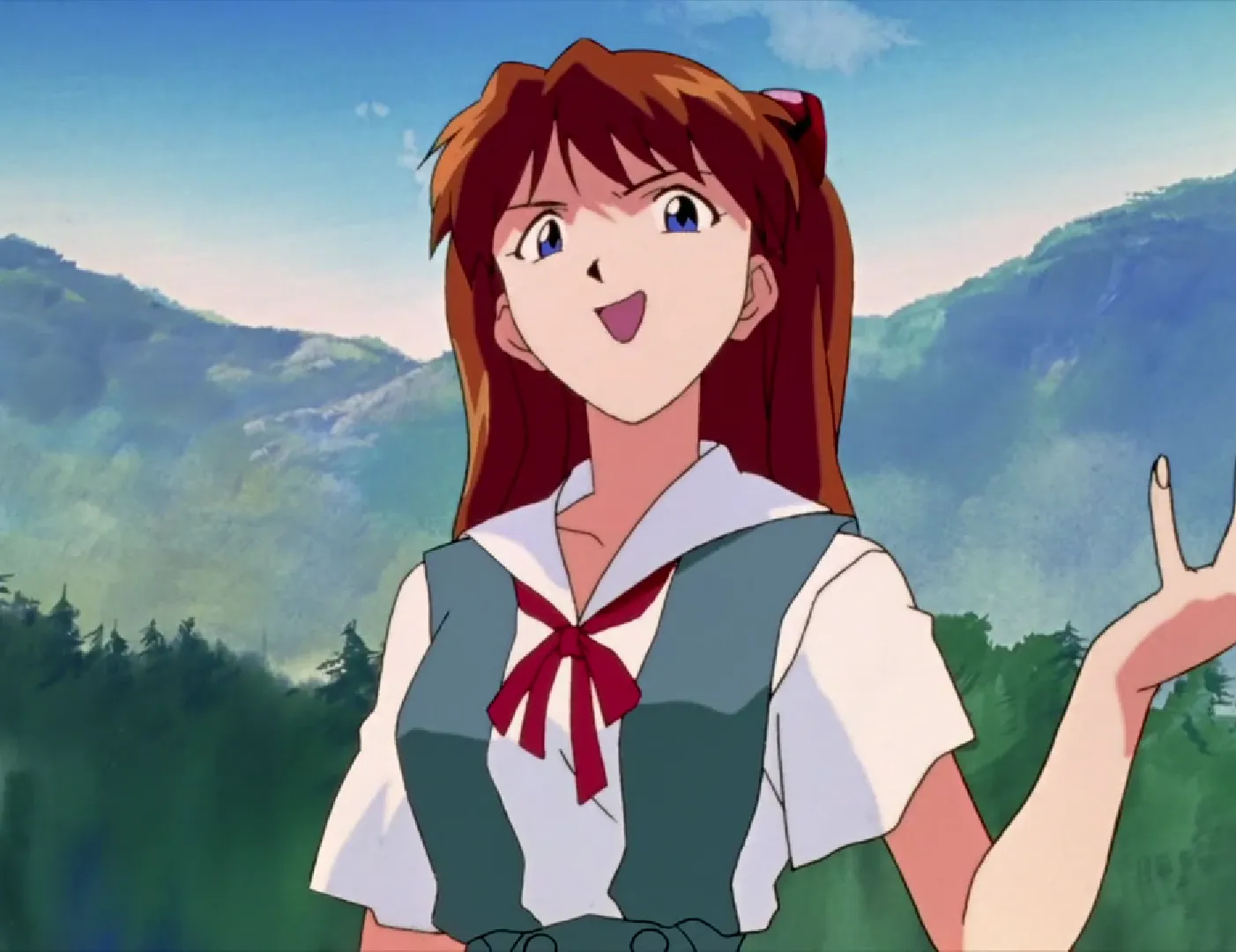 Кадр из аниме «Евангелион»