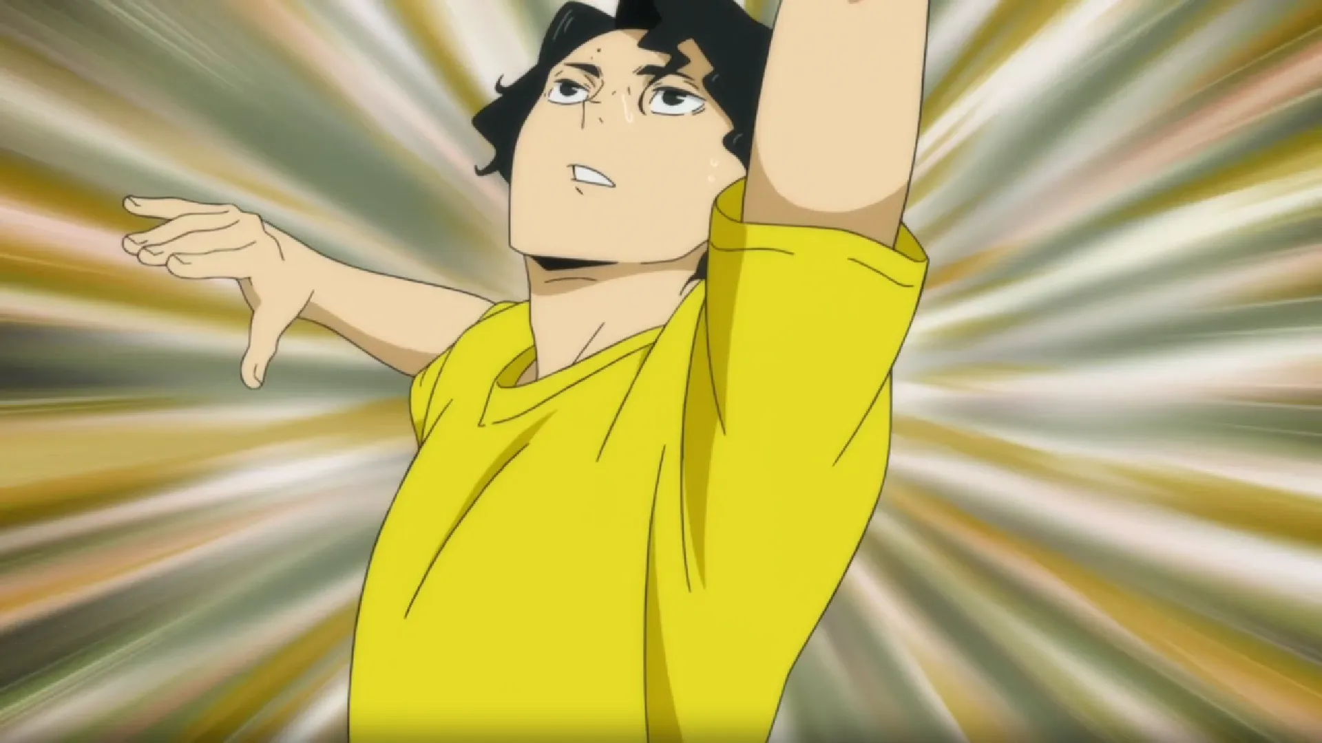 Кадр из аниме «Волейбол!! К вершине»