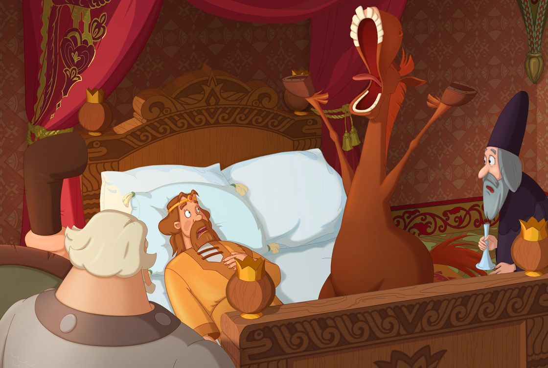 Кадр из мультфильма «Три богатыря и Наследница престола»