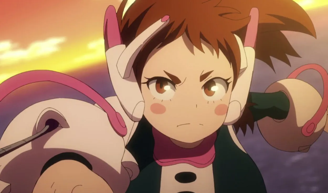 Кадр из аниме «Моя геройская академия»