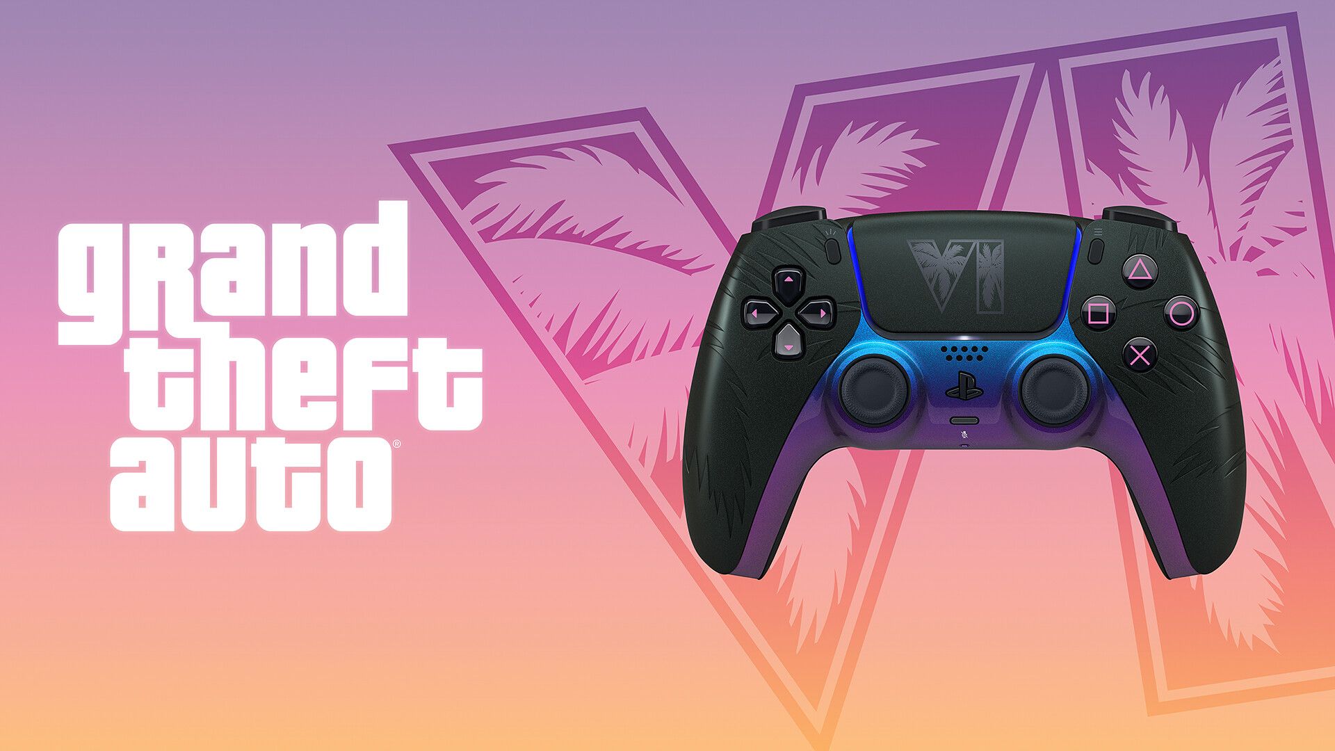Чёрный Grand Theft Auto VI Limited Edition DualSense. Источник: Sony