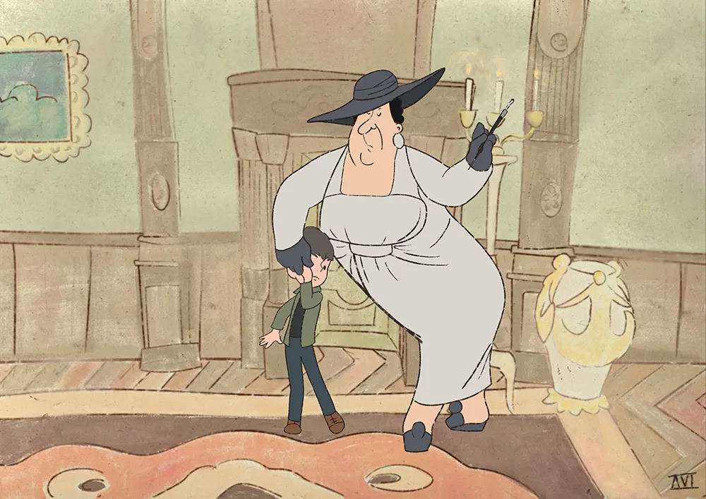 Фрекен Бок в образе Леди Димитреску. Автор: pikabu.ru/@sixth. Источник: «Пикабу».