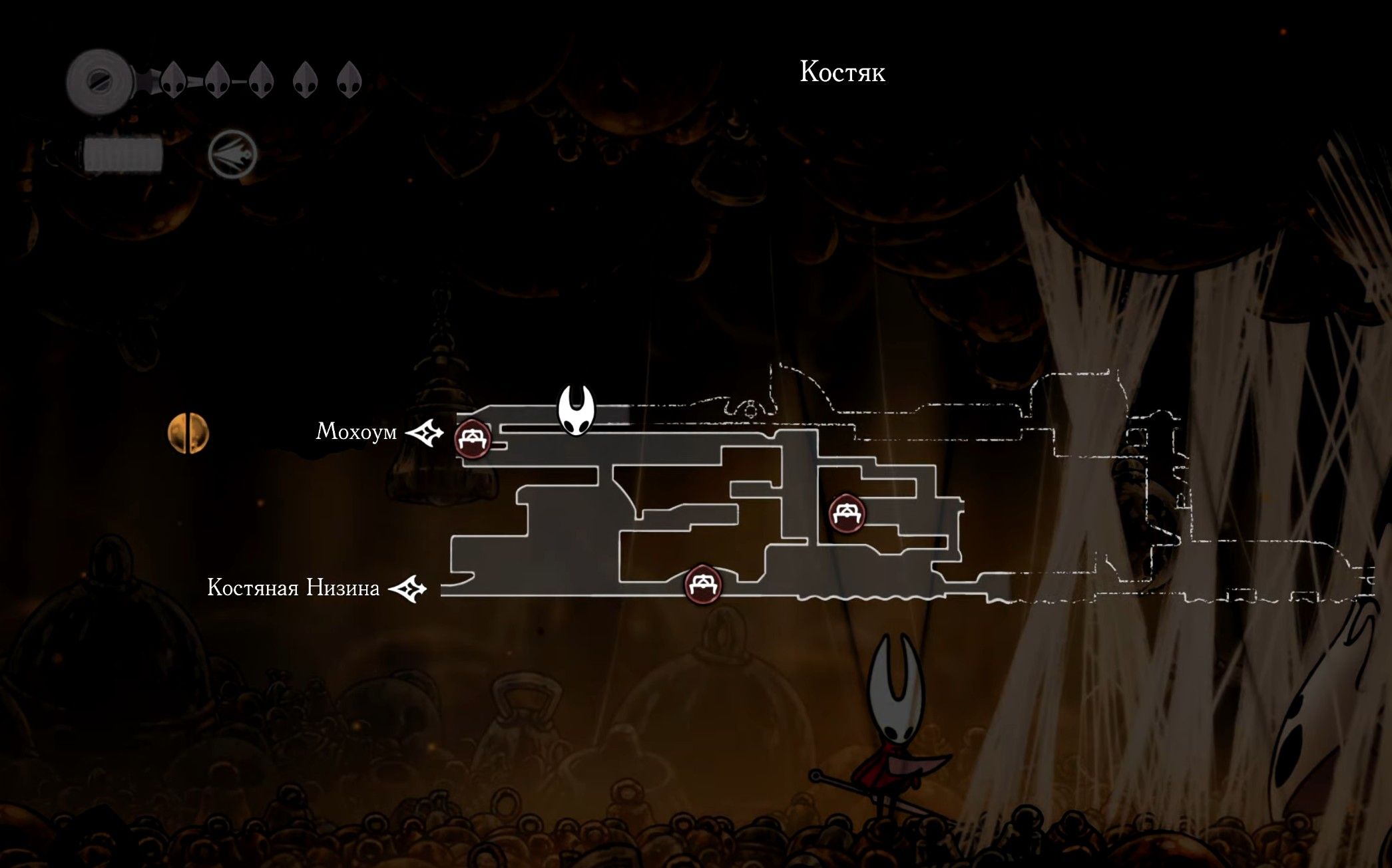 Скриншот из игры Hollow Knight: Silksong