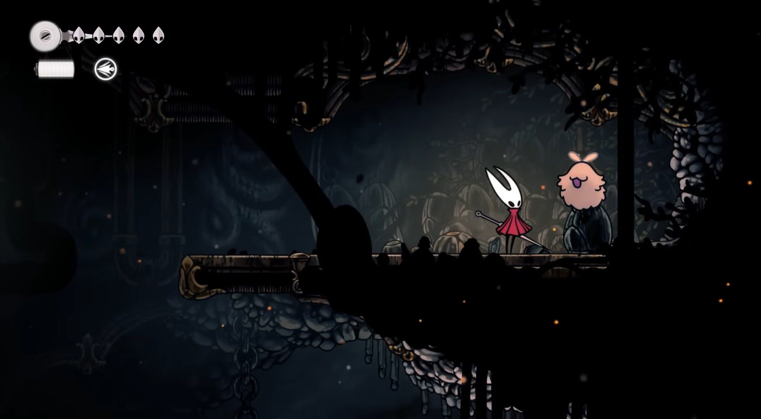 Скриншот из игры Hollow Knight: Silksong