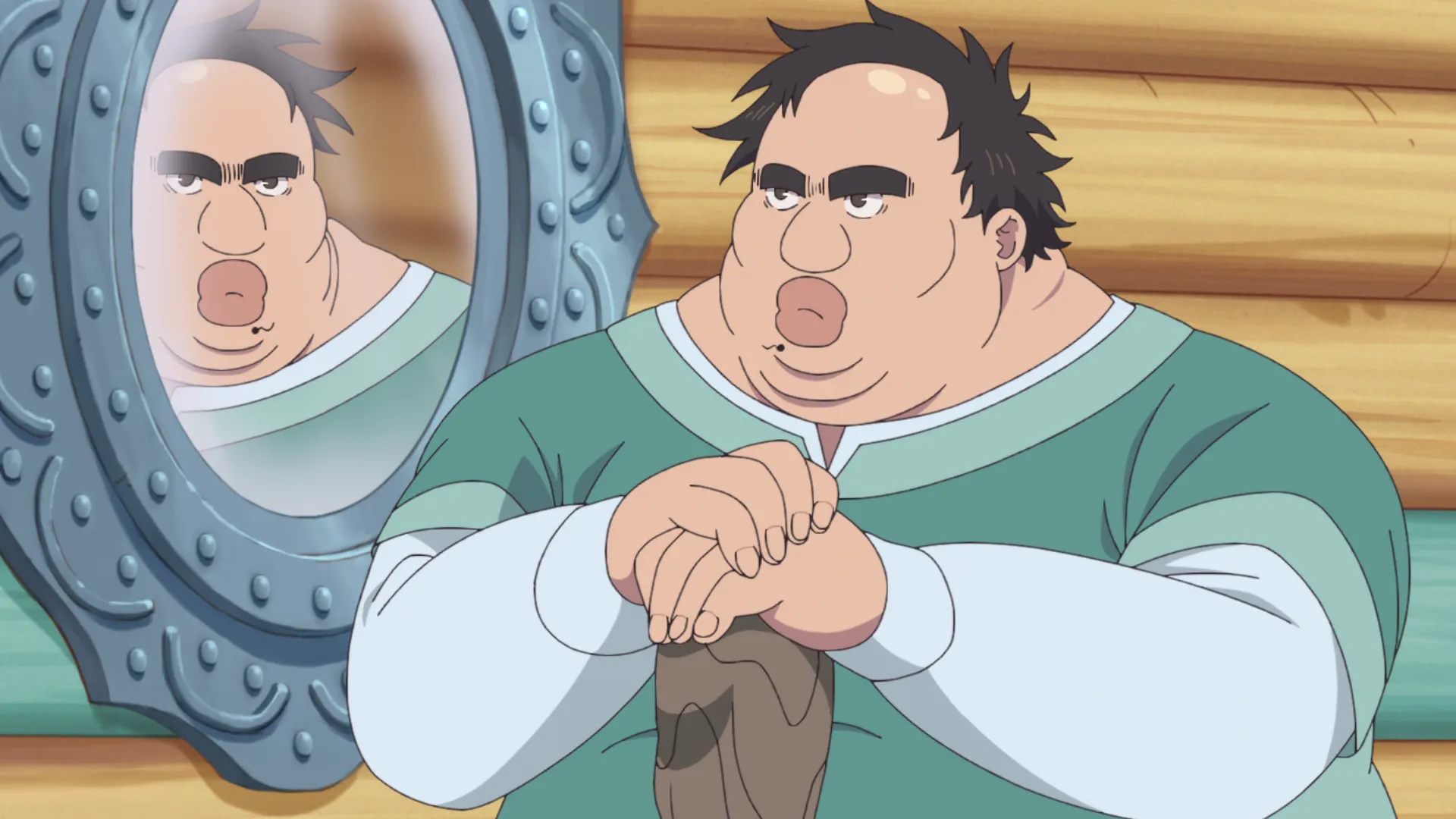 Кадр из аниме «Яростный боец Уродомен»