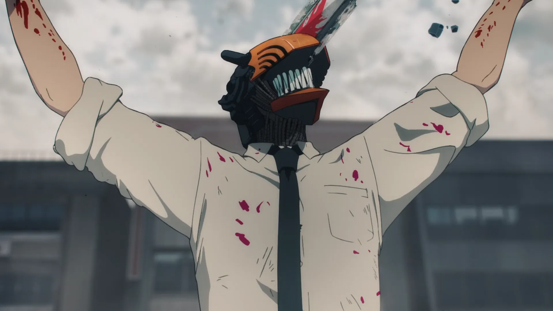 Кадр из аниме «Человек-бензопила»