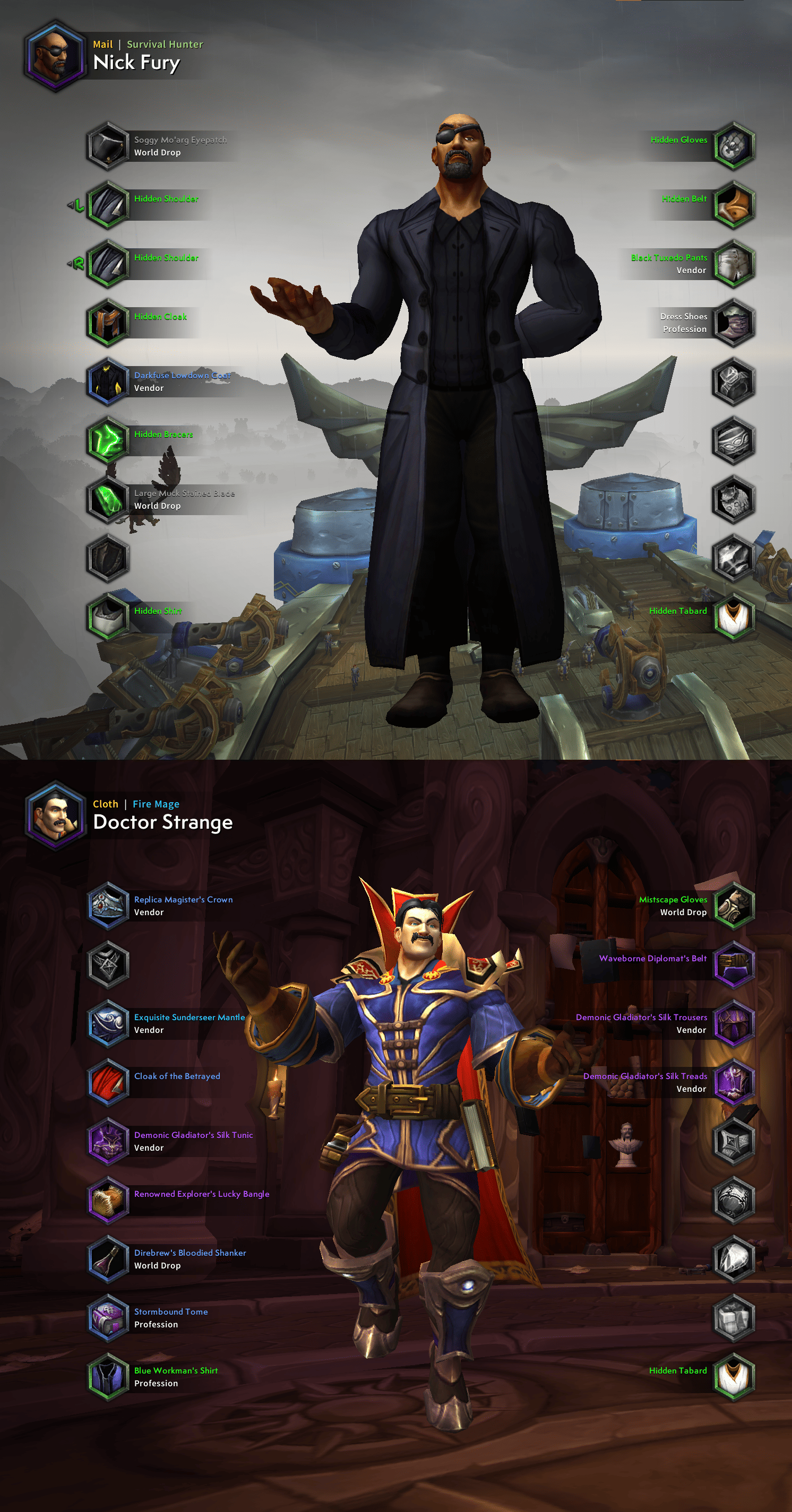 Необычная трансмогрификация в World of Warcraft. Источник: reddit