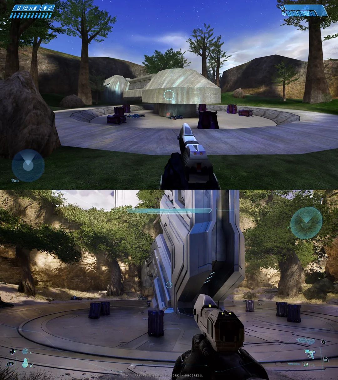 Скриншоты из Halo: Combat Evolved и Halo: Campaign Evolved. Источник: reddit