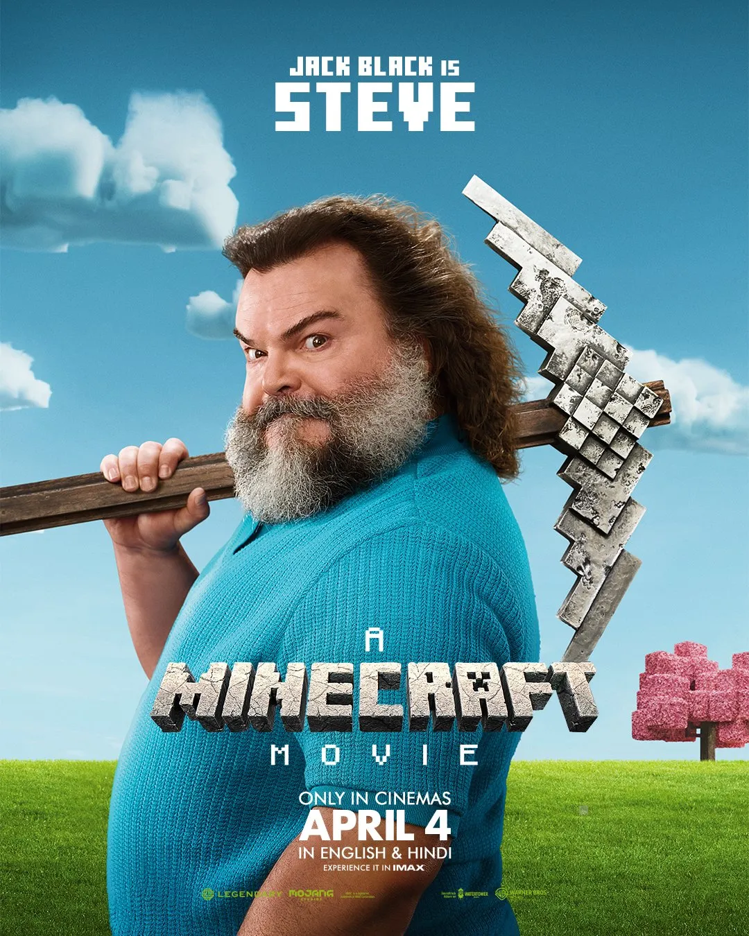 Постер фильма «Minecraft в кино» | Источник: x.com/warnerbros