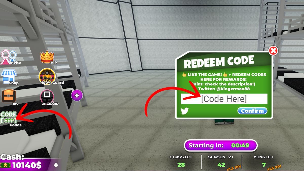 Активация кода внутри игры. Источник: IGN