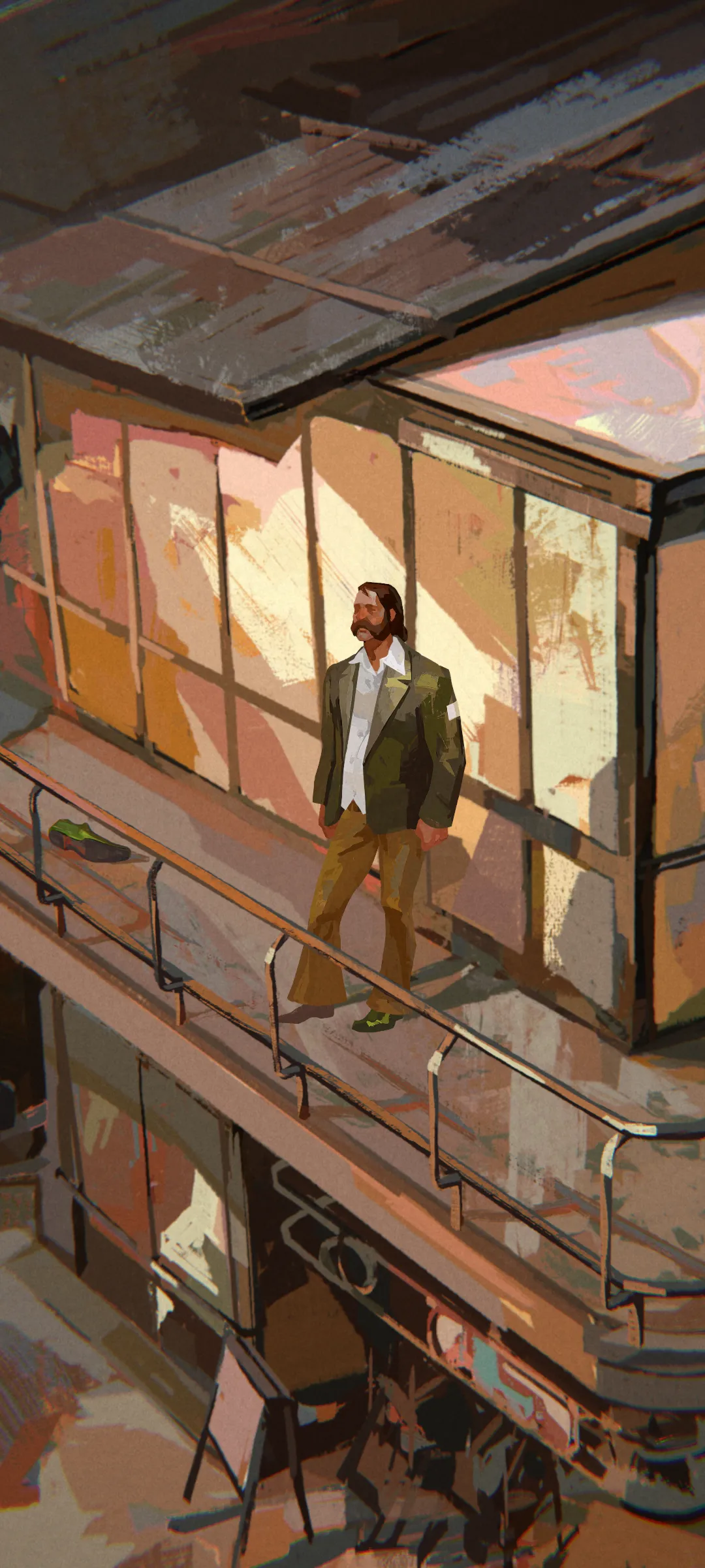 Скриншот из мобильной версии Disco Elysium 