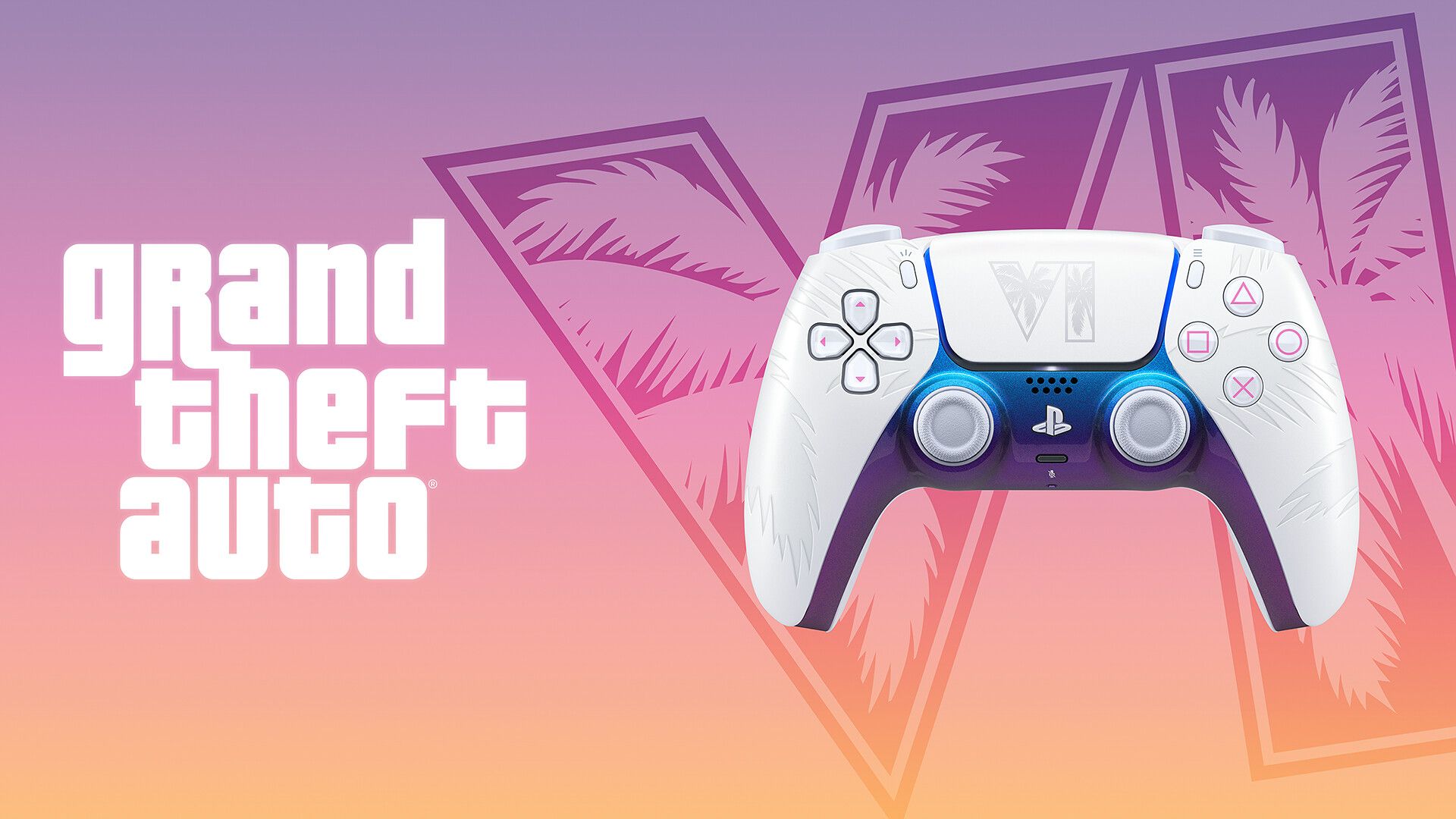 Белый Grand Theft Auto VI Limited Edition DualSense. Источник: Sony