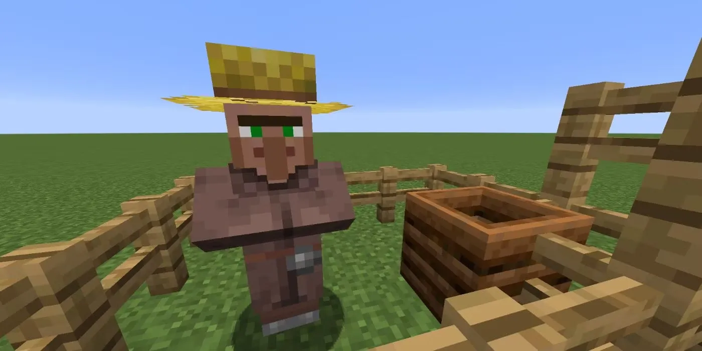 Фермер. Скриншот из Minecraft