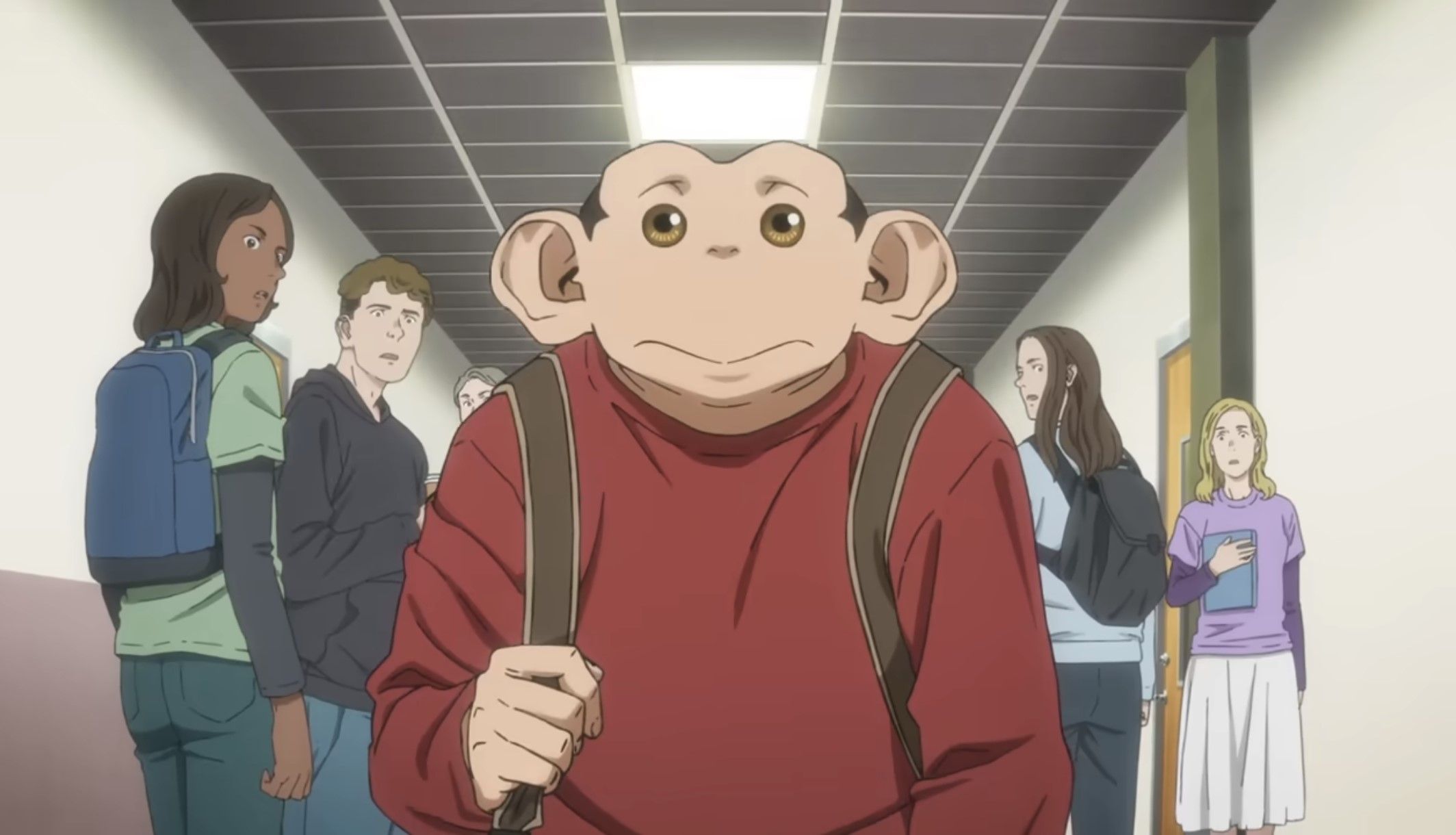 Кадр из трейлера аниме «Инцидент Дарвина»