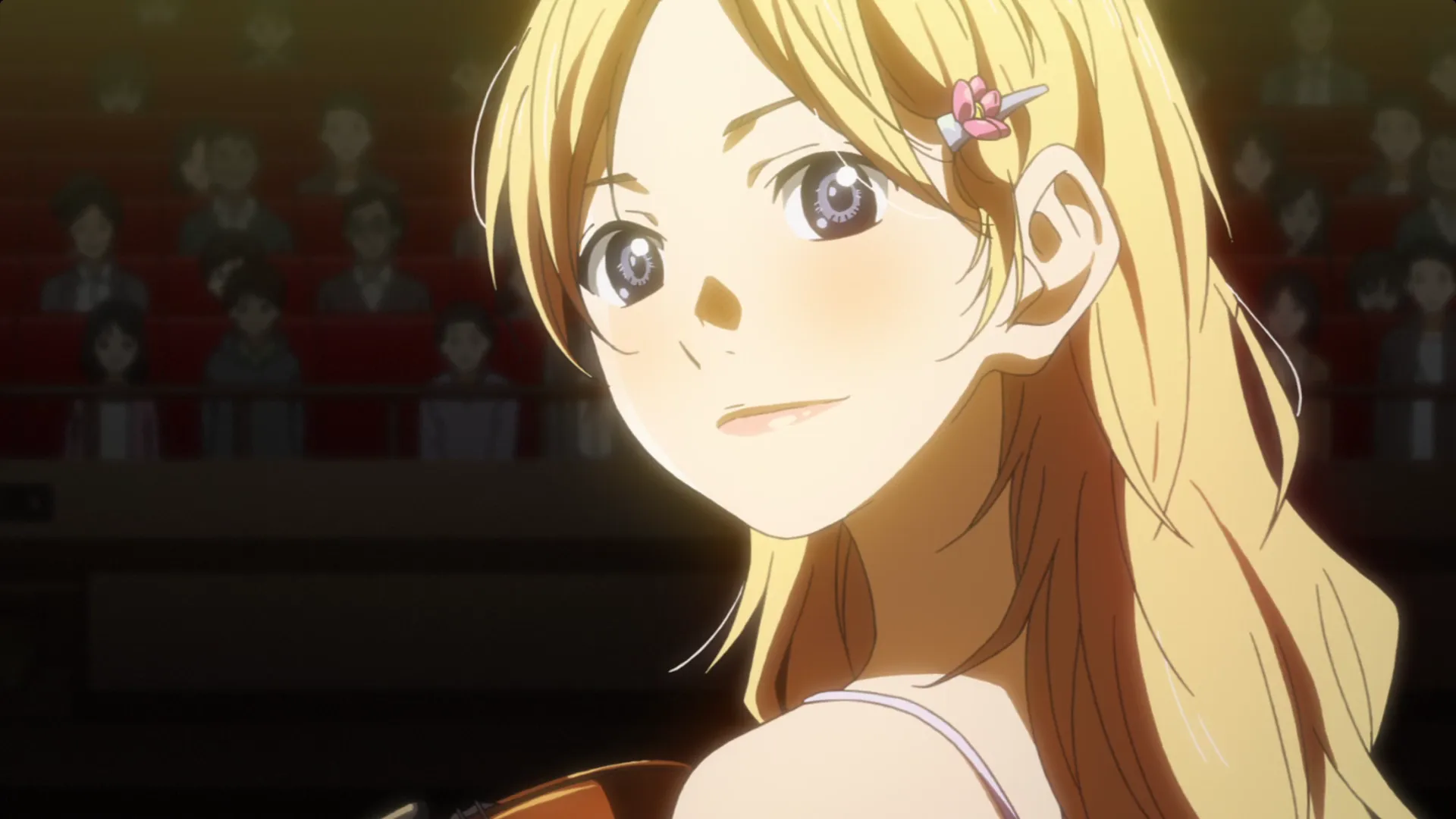 Кадр из аниме «Твоя апрельская ложь»