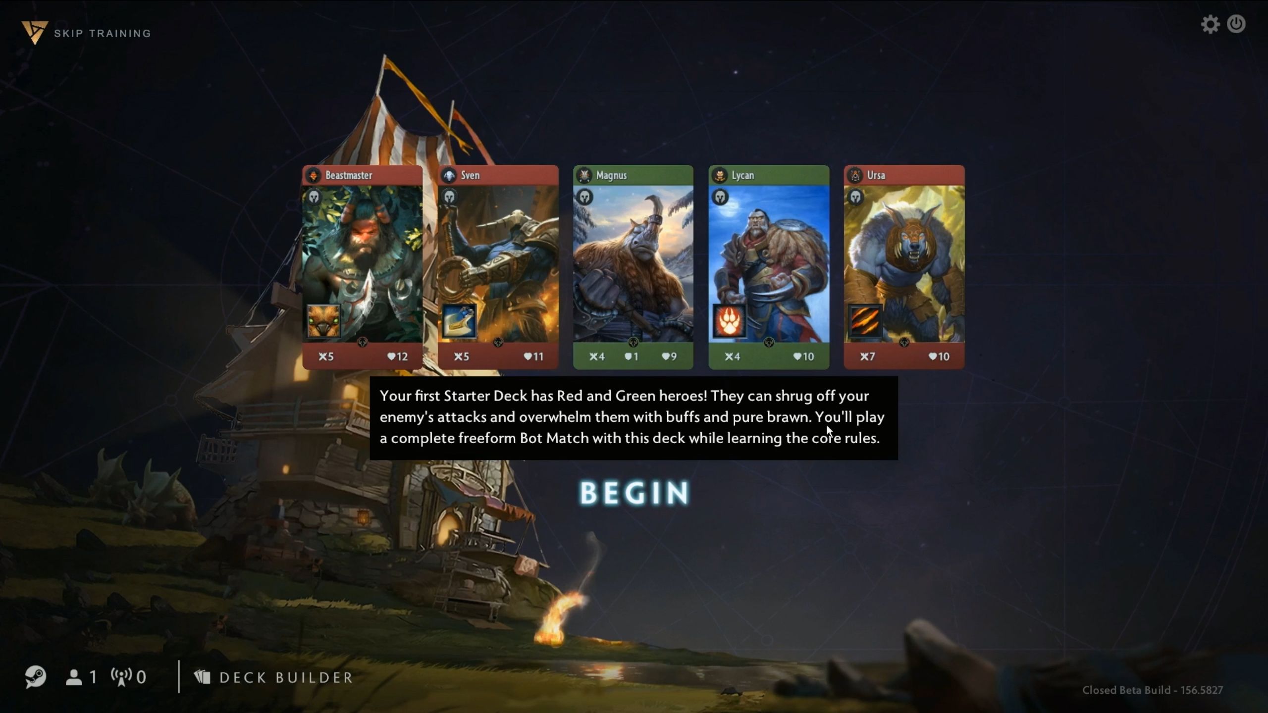 Герои колоды обучения, основанной на 2 цветах