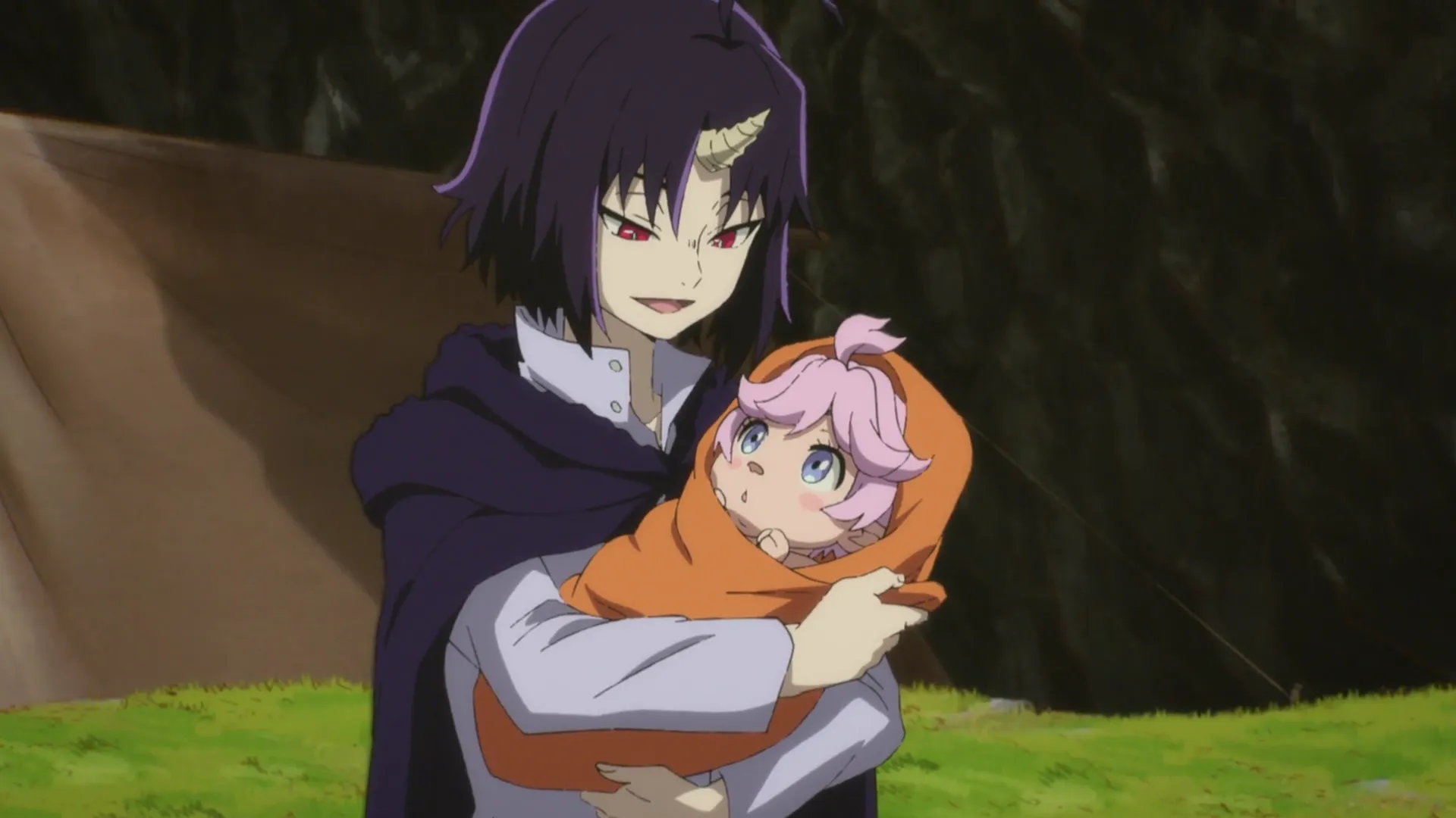 Кадр из аниме «Клеватесс: Король демонических зверей, младенец и герой-нежить»