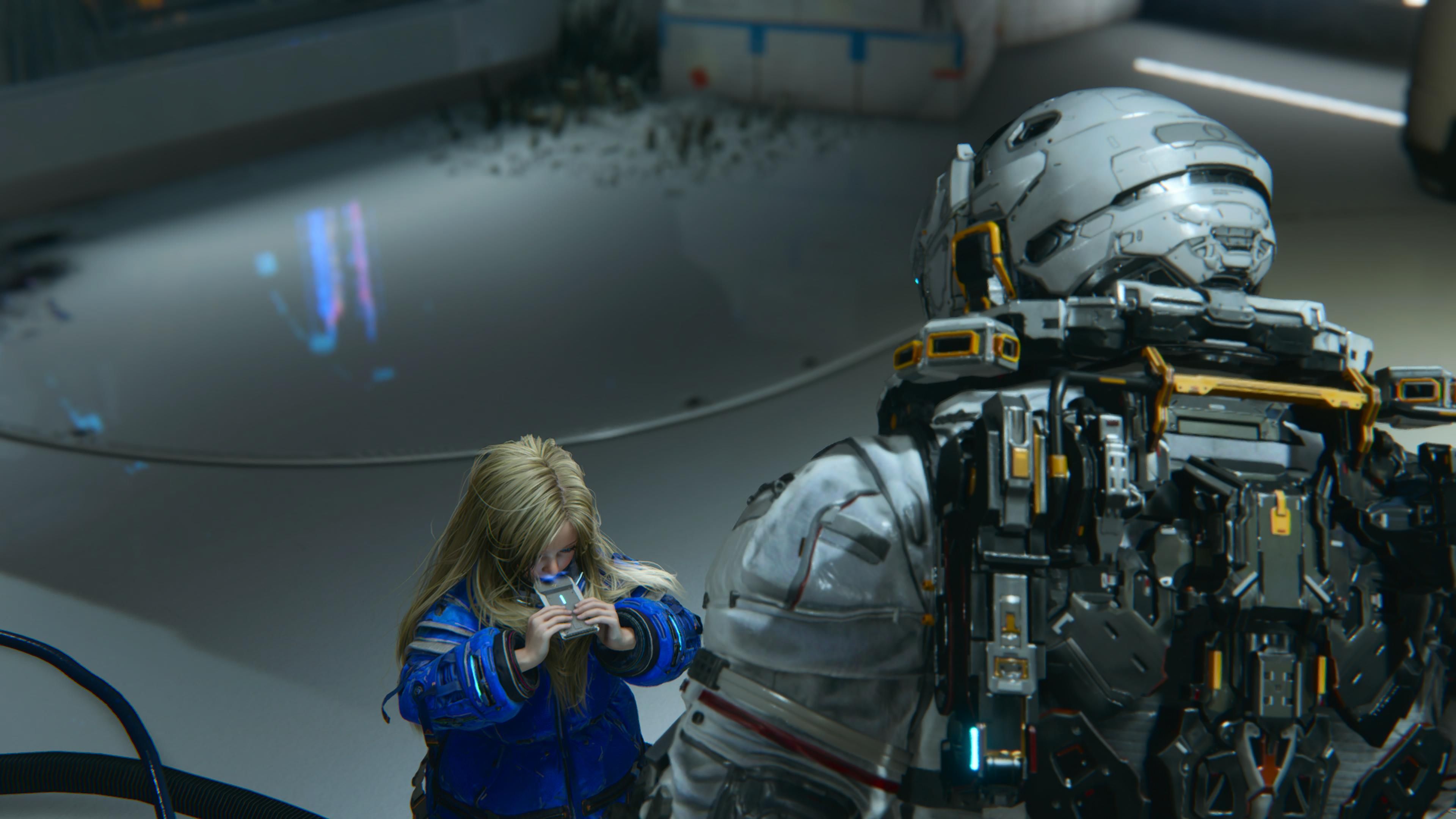 А флешки вкусные? Скриншот из Pragmata