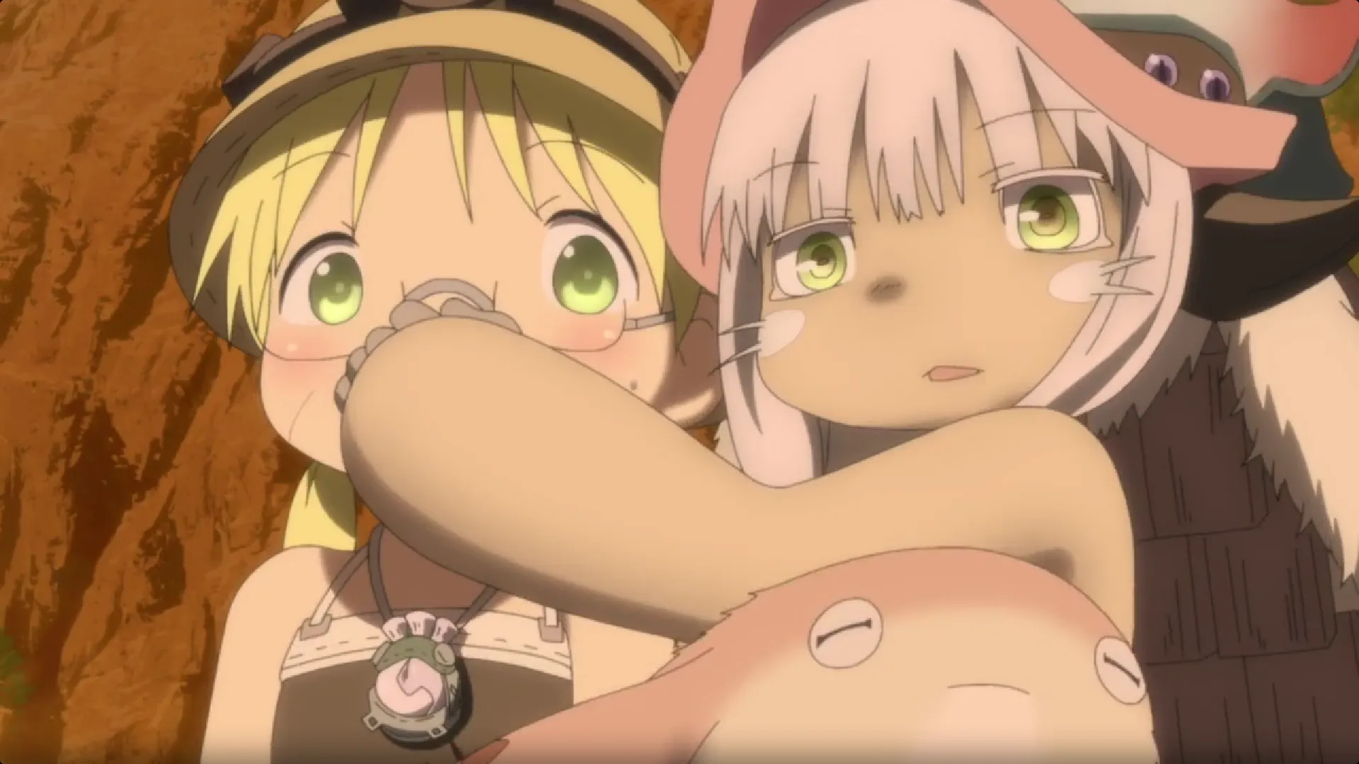 Кадр из аниме «Созданный в Бездне: Солнце, вспыхнувшее в Золотом городе»