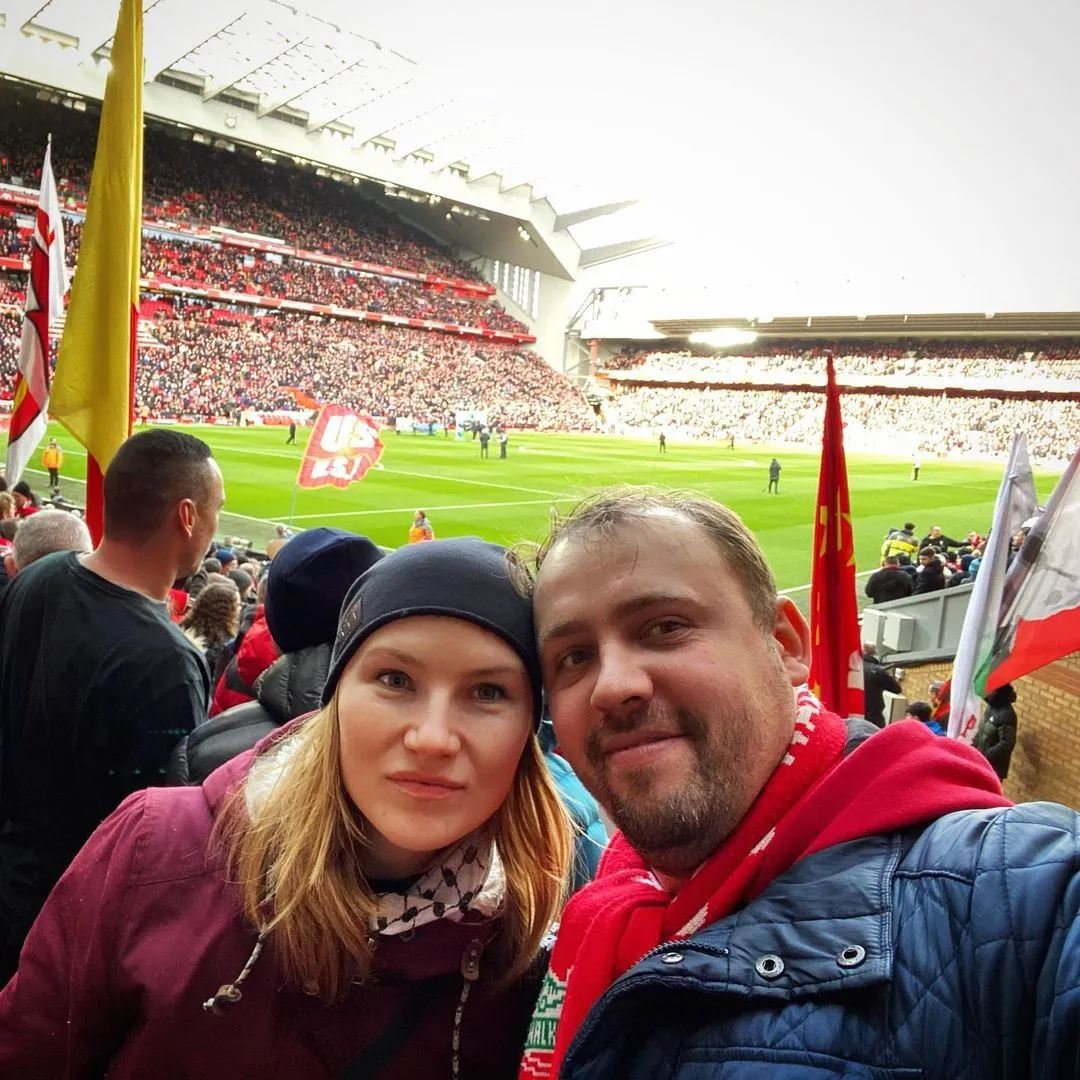 На матче "Ливерпуля"